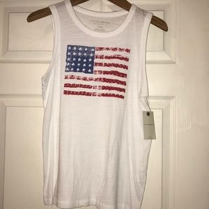 NWT Lucky Brand American flag tank